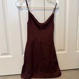 Artizia Sunday Best Merlot Color Silk Dress